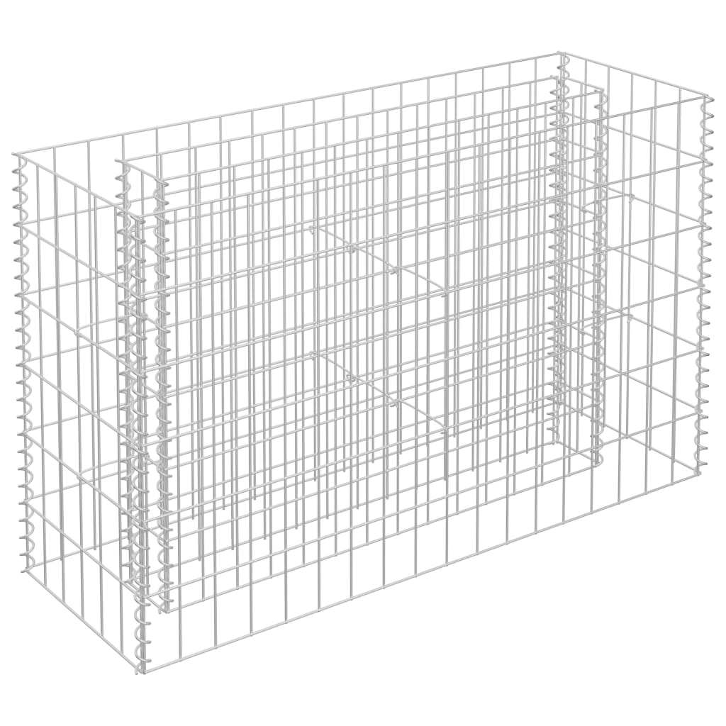 Gabion plantenbak verhoogd 90x30x60 cm gegalvaniseerd staal is nu te koop bij PeponiXL, paradijselijk wonen!