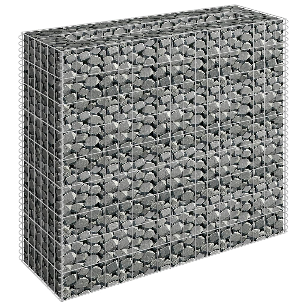 Gabion plantenbak verhoogd 90x30x90 cm gegalvaniseerd staal is nu te koop bij PeponiXL, paradijselijk wonen!