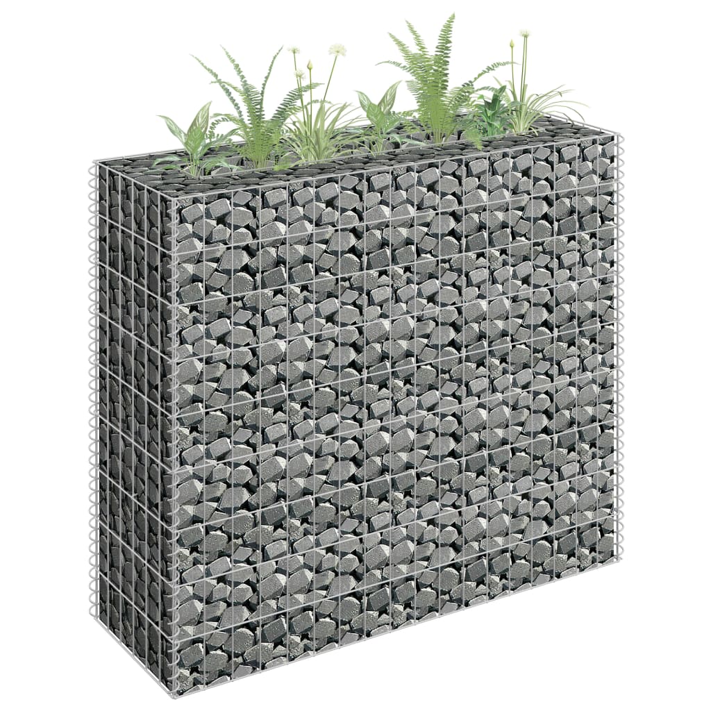 Gabion plantenbak verhoogd 90x30x90 cm gegalvaniseerd staal is nu te koop bij PeponiXL, paradijselijk wonen!