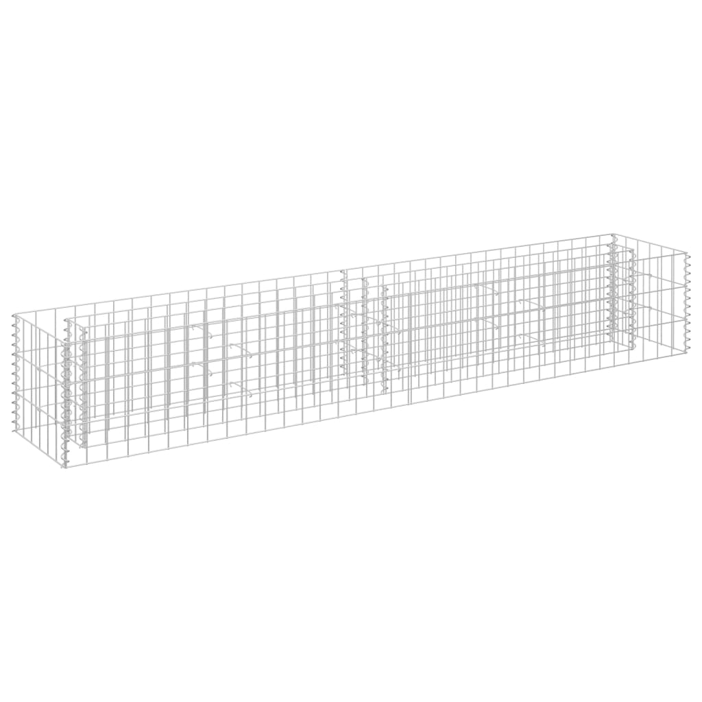 Gabion plantenbak verhoogd 180x30x30 cm gegalvaniseerd staal is nu te koop bij PeponiXL, paradijselijk wonen!