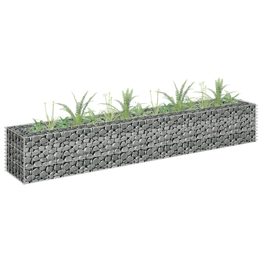 Gabion plantenbak verhoogd 180x30x30 cm gegalvaniseerd staal is nu te koop bij PeponiXL, paradijselijk wonen!