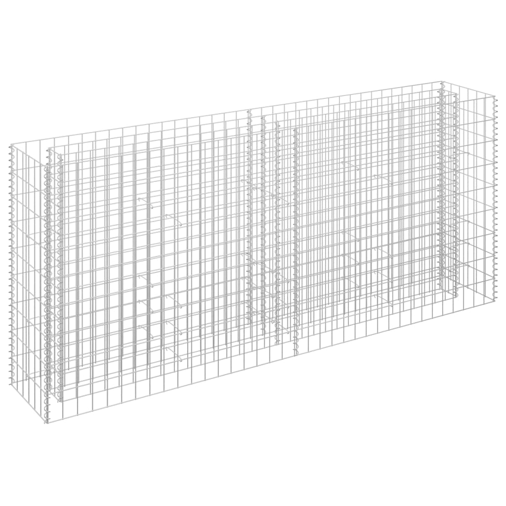Gabion plantenbak verhoogd 180x30x90 cm gegalvaniseerd staal is nu te koop bij PeponiXL, paradijselijk wonen!
