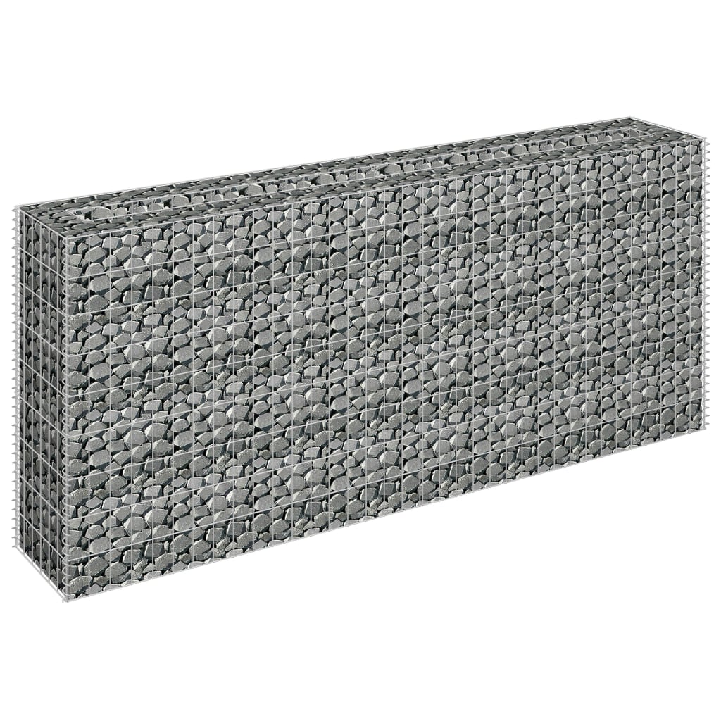 Gabion plantenbak verhoogd 180x30x90 cm gegalvaniseerd staal is nu te koop bij PeponiXL, paradijselijk wonen!