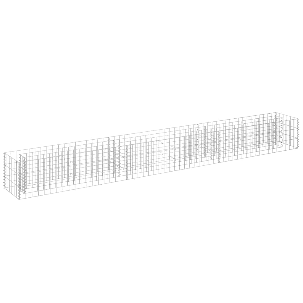 Gabion plantenbak verhoogd 270x30x30 cm gegalvaniseerd staal is nu te koop bij PeponiXL, paradijselijk wonen!