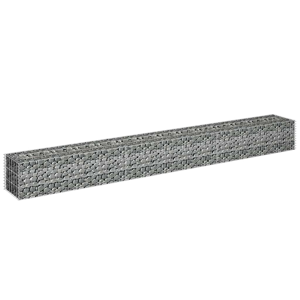 Gabion plantenbak verhoogd 270x30x30 cm gegalvaniseerd staal is nu te koop bij PeponiXL, paradijselijk wonen!