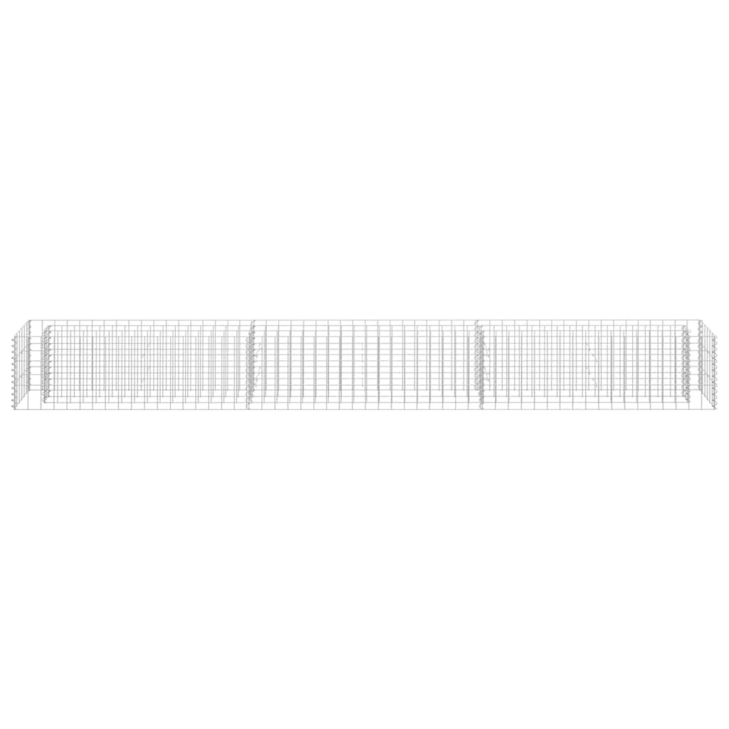 Gabion plantenbak verhoogd 270x30x30 cm gegalvaniseerd staal is nu te koop bij PeponiXL, paradijselijk wonen!