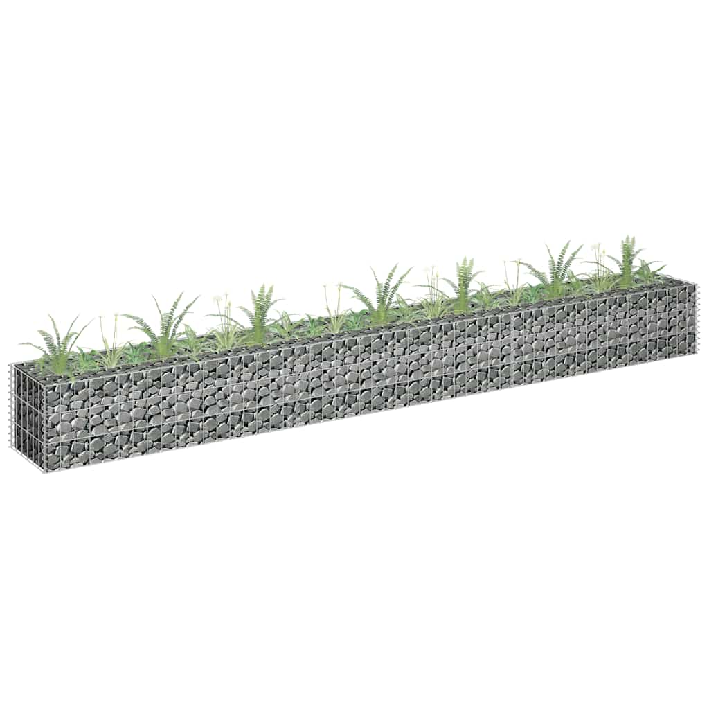 Gabion plantenbak verhoogd 270x30x30 cm gegalvaniseerd staal is nu te koop bij PeponiXL, paradijselijk wonen!