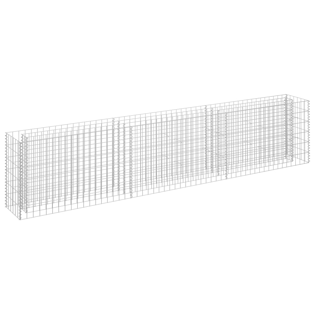 Gabion plantenbak verhoogd 270x30x60 cm gegalvaniseerd staal is nu te koop bij PeponiXL, paradijselijk wonen!