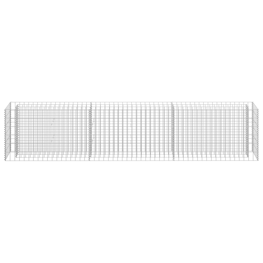 Gabion plantenbak verhoogd 270x30x60 cm gegalvaniseerd staal is nu te koop bij PeponiXL, paradijselijk wonen!