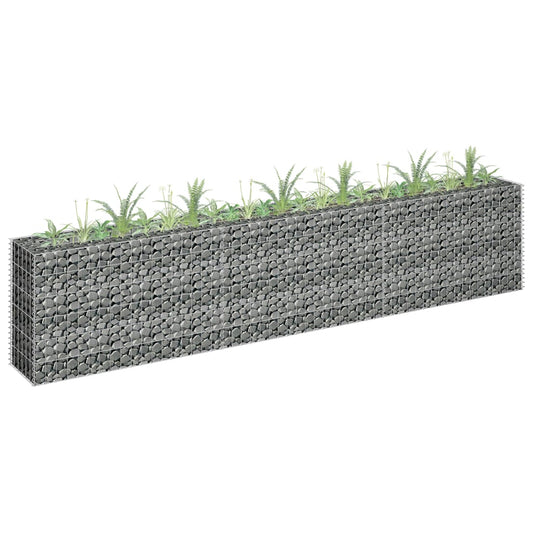Gabion plantenbak verhoogd 270x30x60 cm gegalvaniseerd staal is nu te koop bij PeponiXL, paradijselijk wonen!