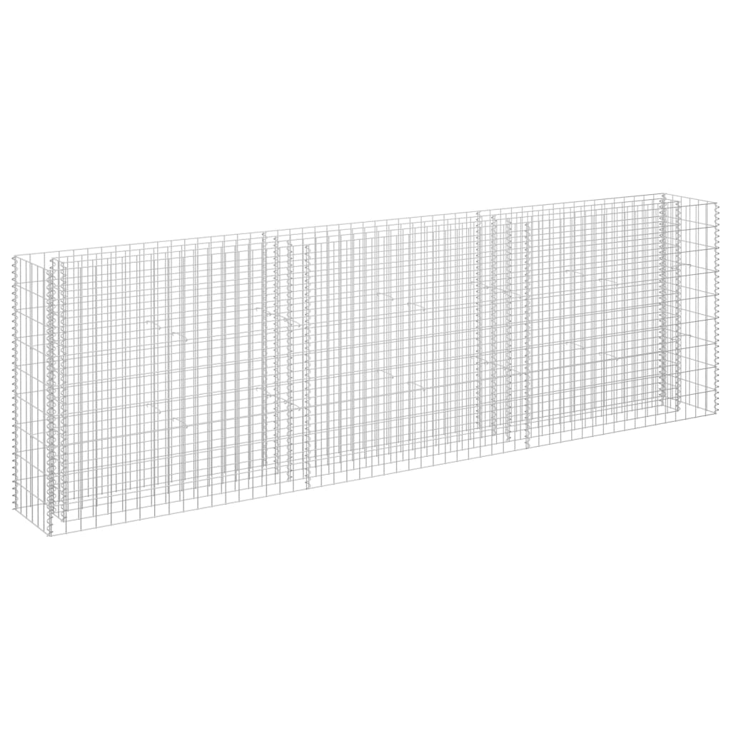 Gabion plantenbak verhoogd 270x30x90 cm gegalvaniseerd staal is nu te koop bij PeponiXL, paradijselijk wonen!