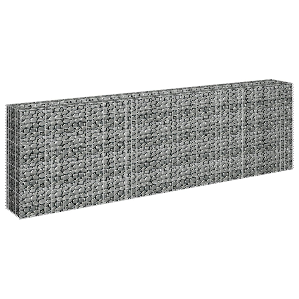 Gabion plantenbak verhoogd 270x30x90 cm gegalvaniseerd staal is nu te koop bij PeponiXL, paradijselijk wonen!