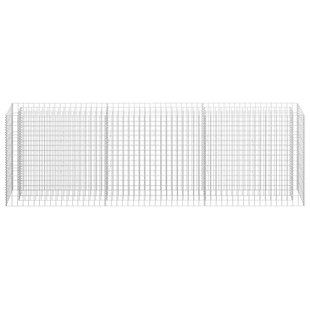 Gabion plantenbak verhoogd 270x30x90 cm gegalvaniseerd staal is nu te koop bij PeponiXL, paradijselijk wonen!