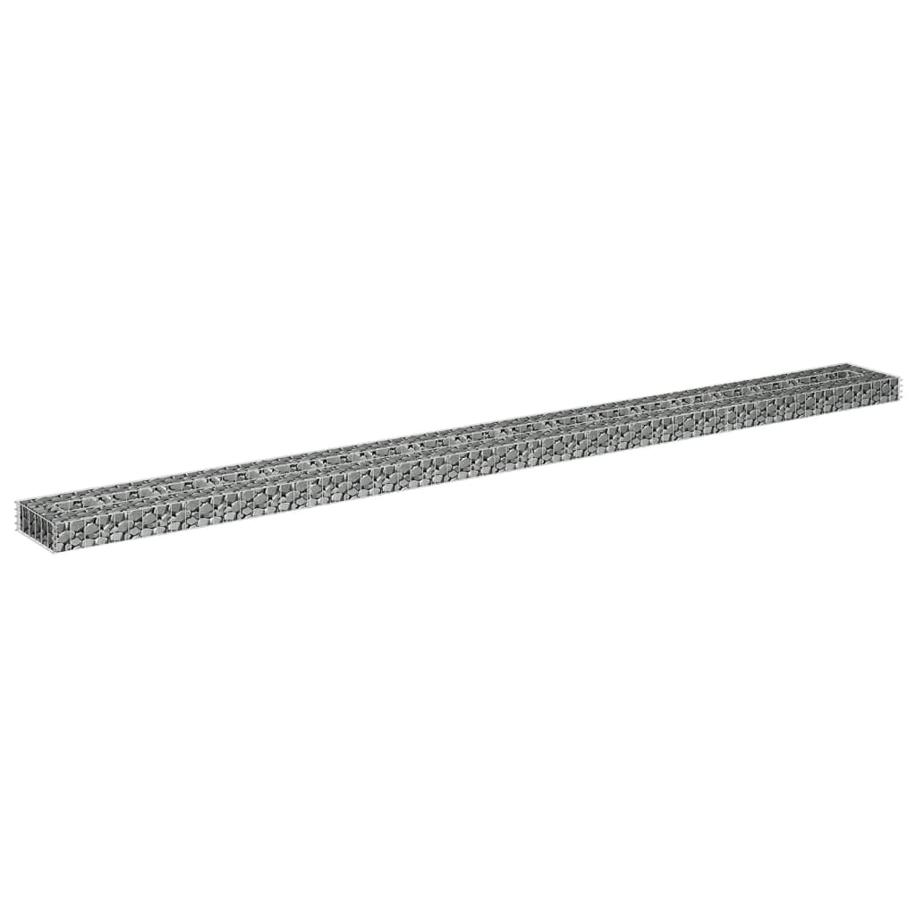Gabion plantenbak verhoogd 360x30x10 cm gegalvaniseerd staal is nu te koop bij PeponiXL, paradijselijk wonen!