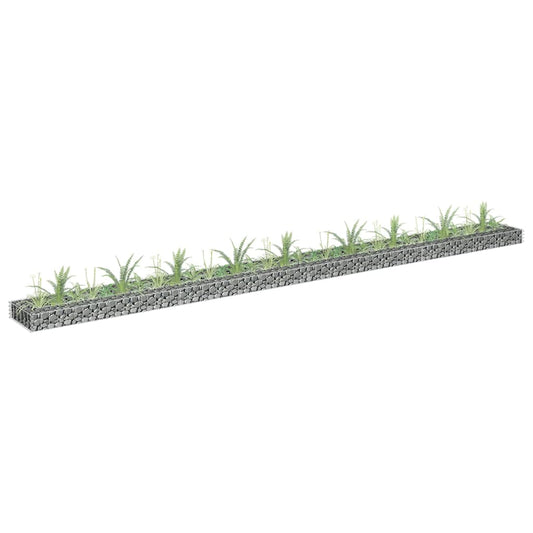 Gabion plantenbak verhoogd 360x30x10 cm gegalvaniseerd staal is nu te koop bij PeponiXL, paradijselijk wonen!