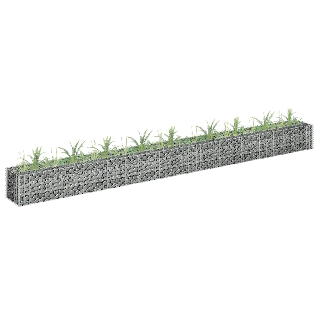 Gabion plantenbak verhoogd 360x30x30 cm gegalvaniseerd staal is nu te koop bij PeponiXL, paradijselijk wonen!