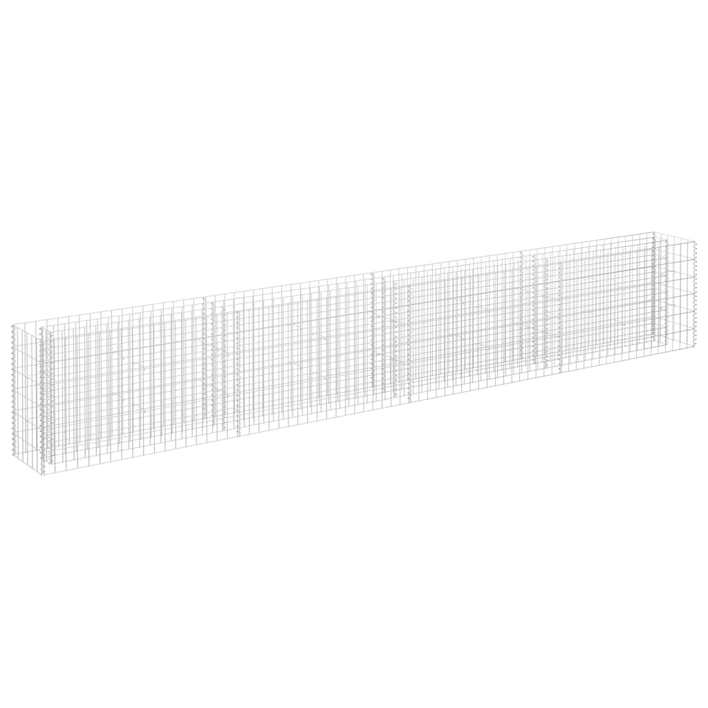Gabion plantenbak verhoogd 360x30x60 cm gegalvaniseerd staal is nu te koop bij PeponiXL, paradijselijk wonen!