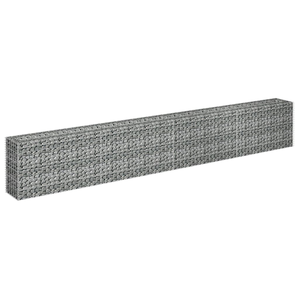 Gabion plantenbak verhoogd 360x30x60 cm gegalvaniseerd staal is nu te koop bij PeponiXL, paradijselijk wonen!