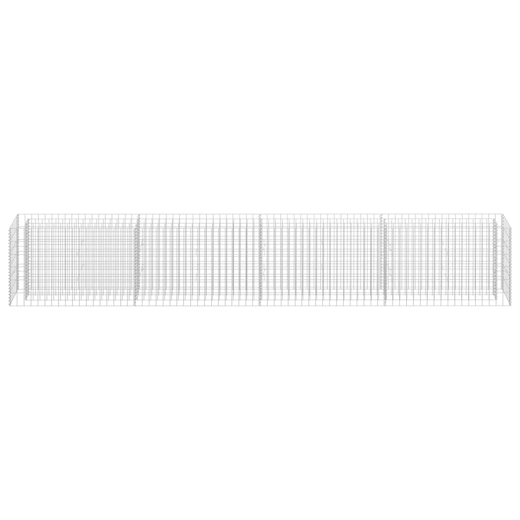 Gabion plantenbak verhoogd 360x30x60 cm gegalvaniseerd staal is nu te koop bij PeponiXL, paradijselijk wonen!
