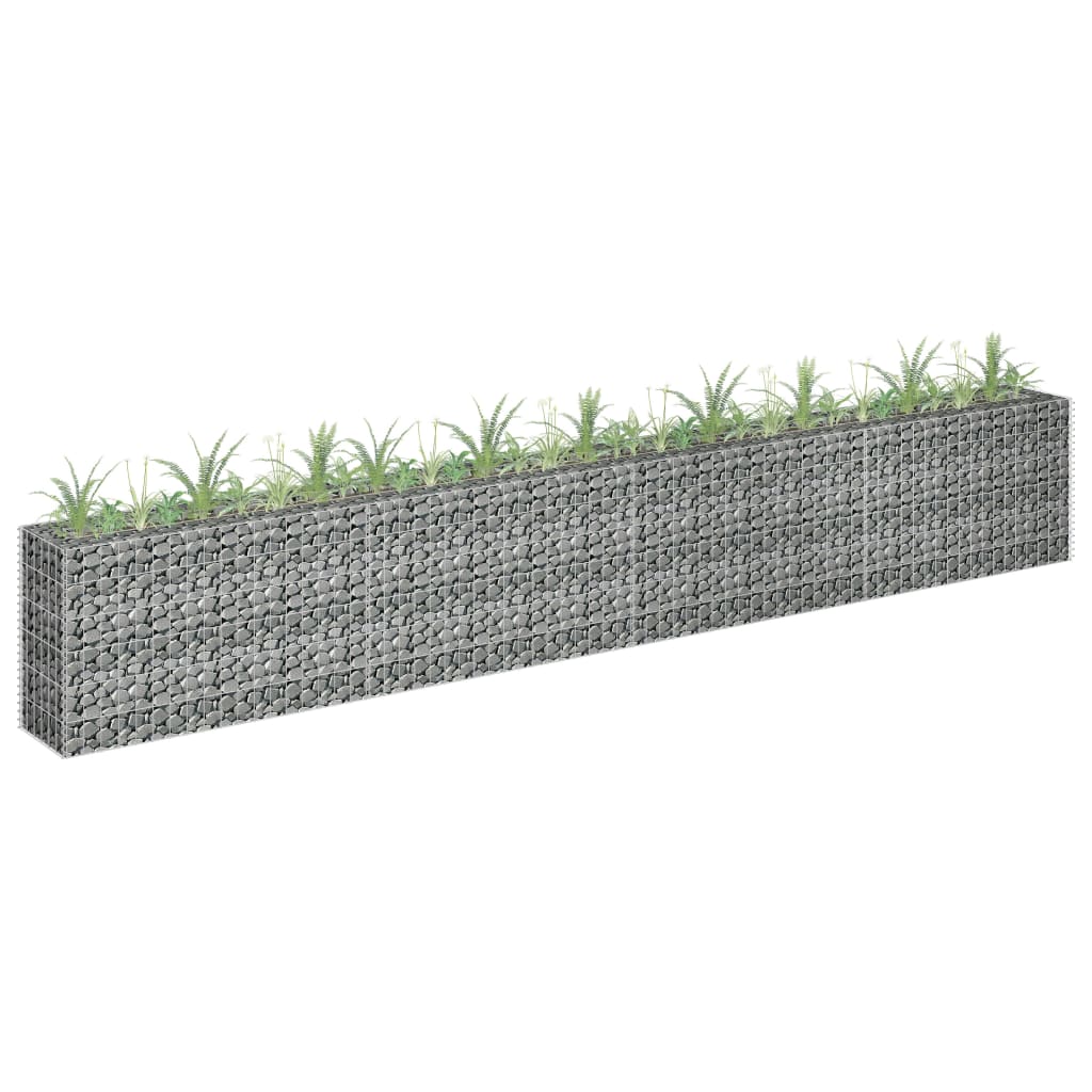 Gabion plantenbak verhoogd 360x30x60 cm gegalvaniseerd staal is nu te koop bij PeponiXL, paradijselijk wonen!