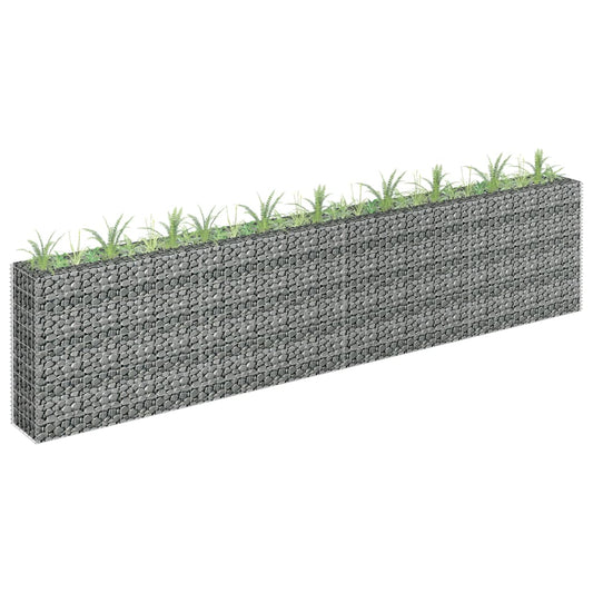 Gabion plantenbak verhoogd 360x30x90 cm gegalvaniseerd staal is nu te koop bij PeponiXL, paradijselijk wonen!