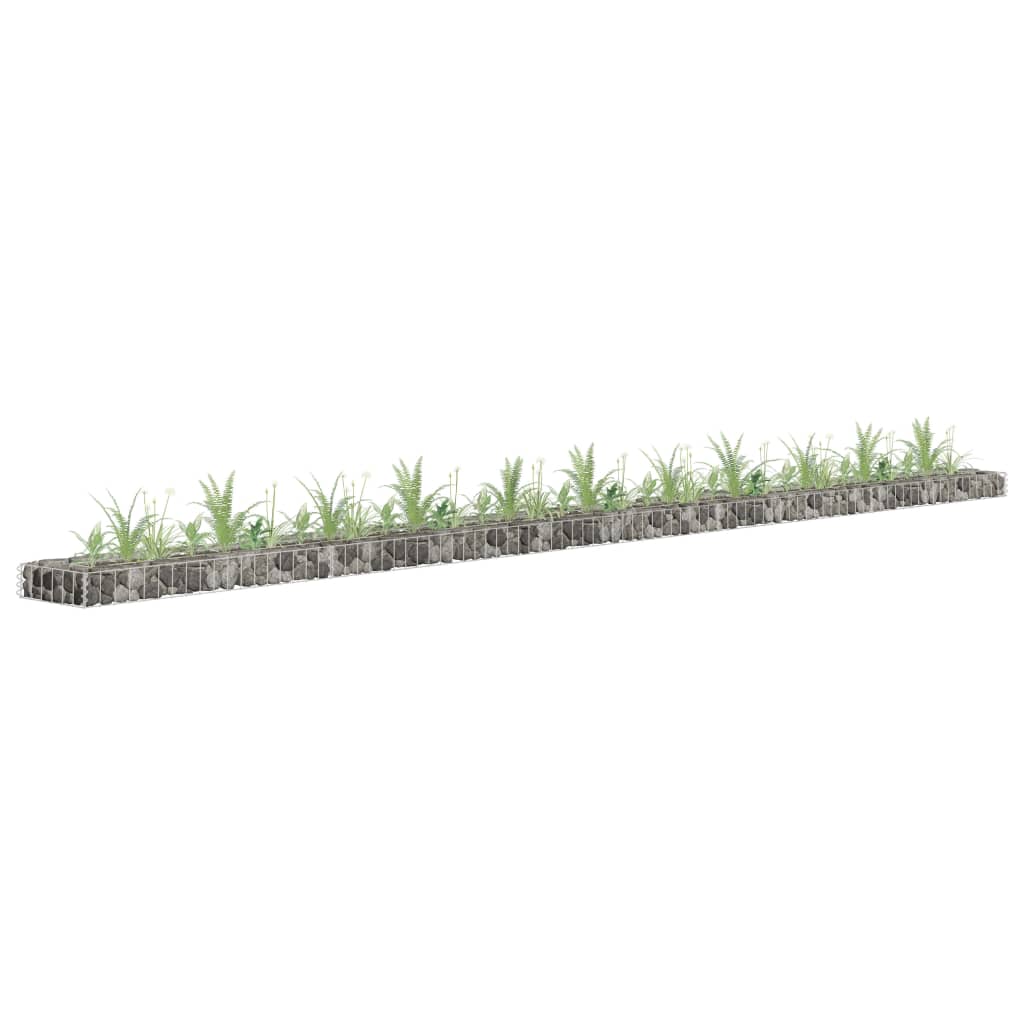 Gabion plantenbak verhoogd 450x30x10 cm gegalvaniseerd staal is nu te koop bij PeponiXL, paradijselijk wonen!