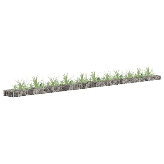 Gabion plantenbak verhoogd 450x30x10 cm gegalvaniseerd staal is nu te koop bij PeponiXL, paradijselijk wonen!