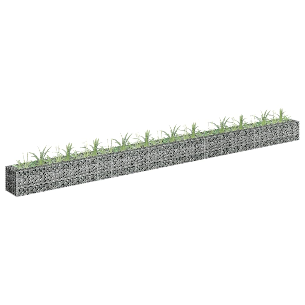 Gabion plantenbak verhoogd 450x30x30 cm gegalvaniseerd staal is nu te koop bij PeponiXL, paradijselijk wonen!