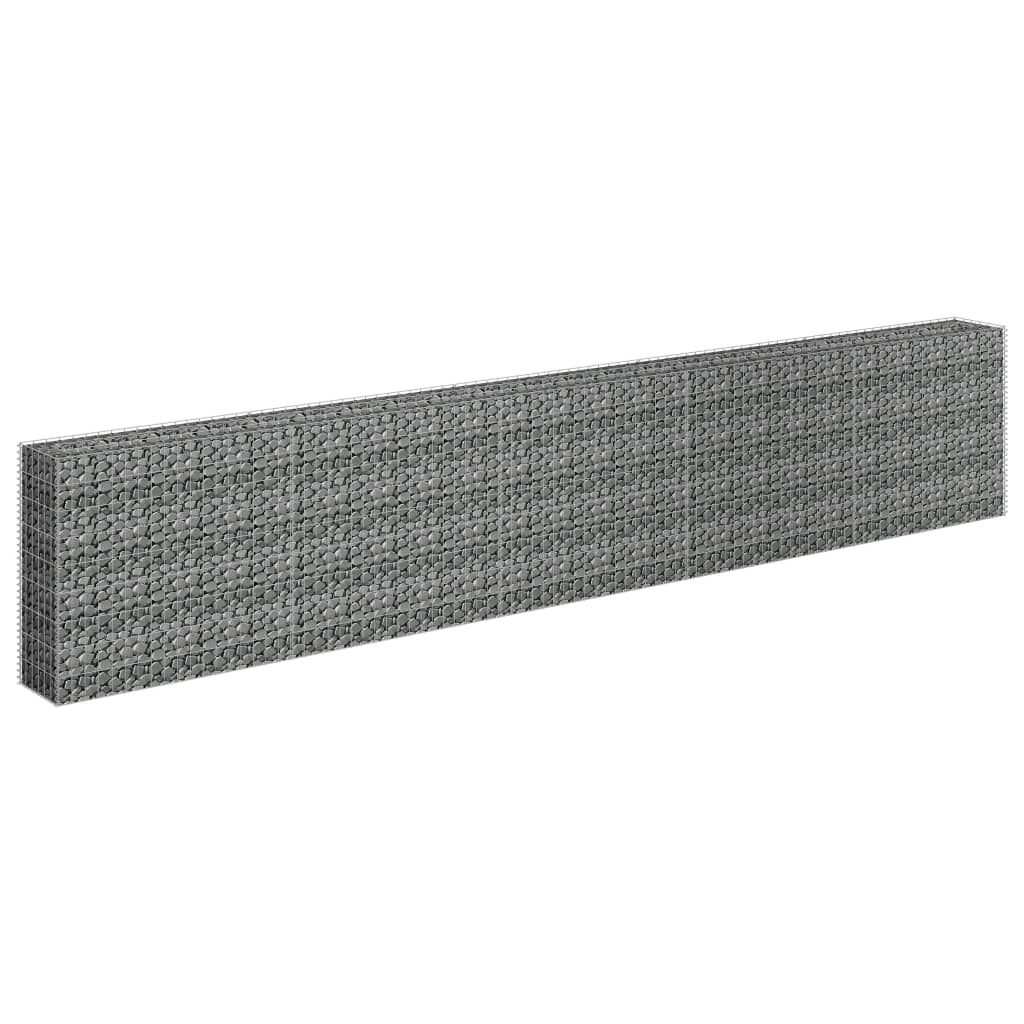 Gabion plantenbak verhoogd 450x30x90 cm gegalvaniseerd staal is nu te koop bij PeponiXL, paradijselijk wonen!