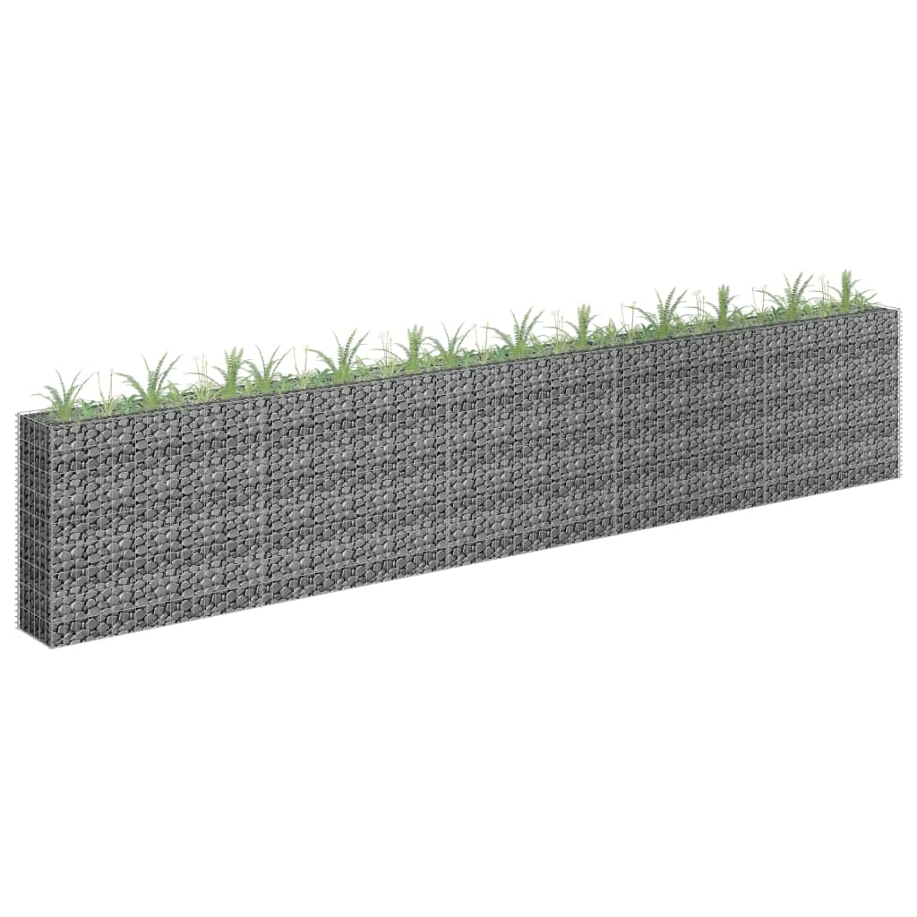 Gabion plantenbak verhoogd 450x30x90 cm gegalvaniseerd staal is nu te koop bij PeponiXL, paradijselijk wonen!