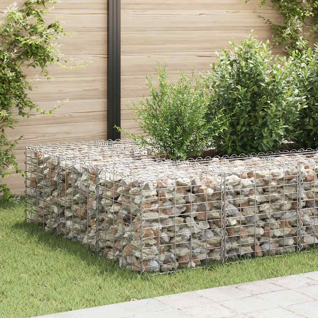 Gabion plantenbak verhoogd kubus 50x50x50 cm staaldraad is nu te koop bij PeponiXL, paradijselijk wonen!