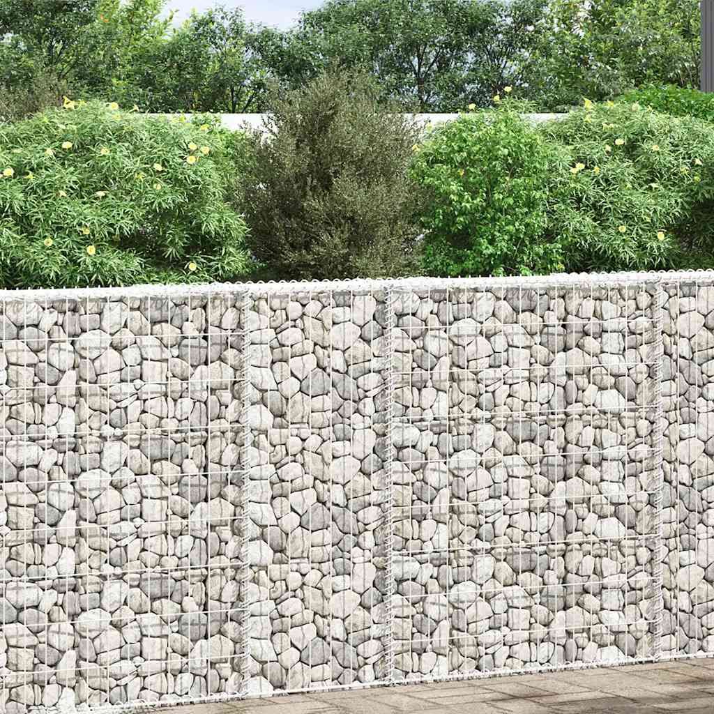 Gabion plantenbak trapezium 80x20x100 cm gegalvaniseerd staal is nu te koop bij PeponiXL, paradijselijk wonen!