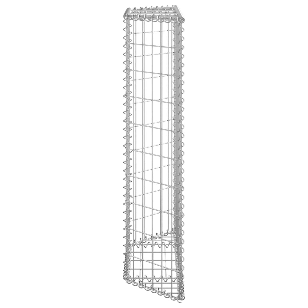 Gabion plantenbak trapezium 80x20x100 cm gegalvaniseerd staal is nu te koop bij PeponiXL, paradijselijk wonen!