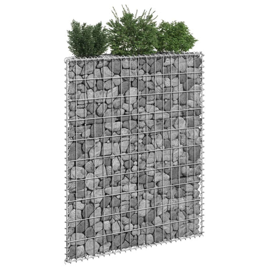 Gabion plantenbak trapezium 80x20x100 cm gegalvaniseerd staal is nu te koop bij PeponiXL, paradijselijk wonen!
