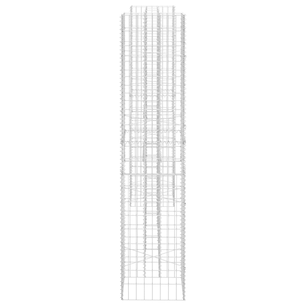 Gabion plantenbak H-vormig 260x40x200 cm staaldraad is nu te koop bij PeponiXL, paradijselijk wonen!