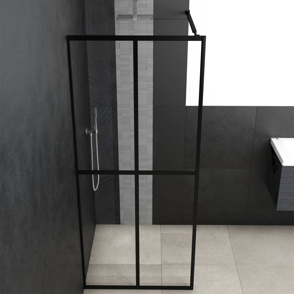 Inloopdouchewand 100x195 cm transparant gehard glas is nu te koop bij PeponiXL, paradijselijk wonen!
