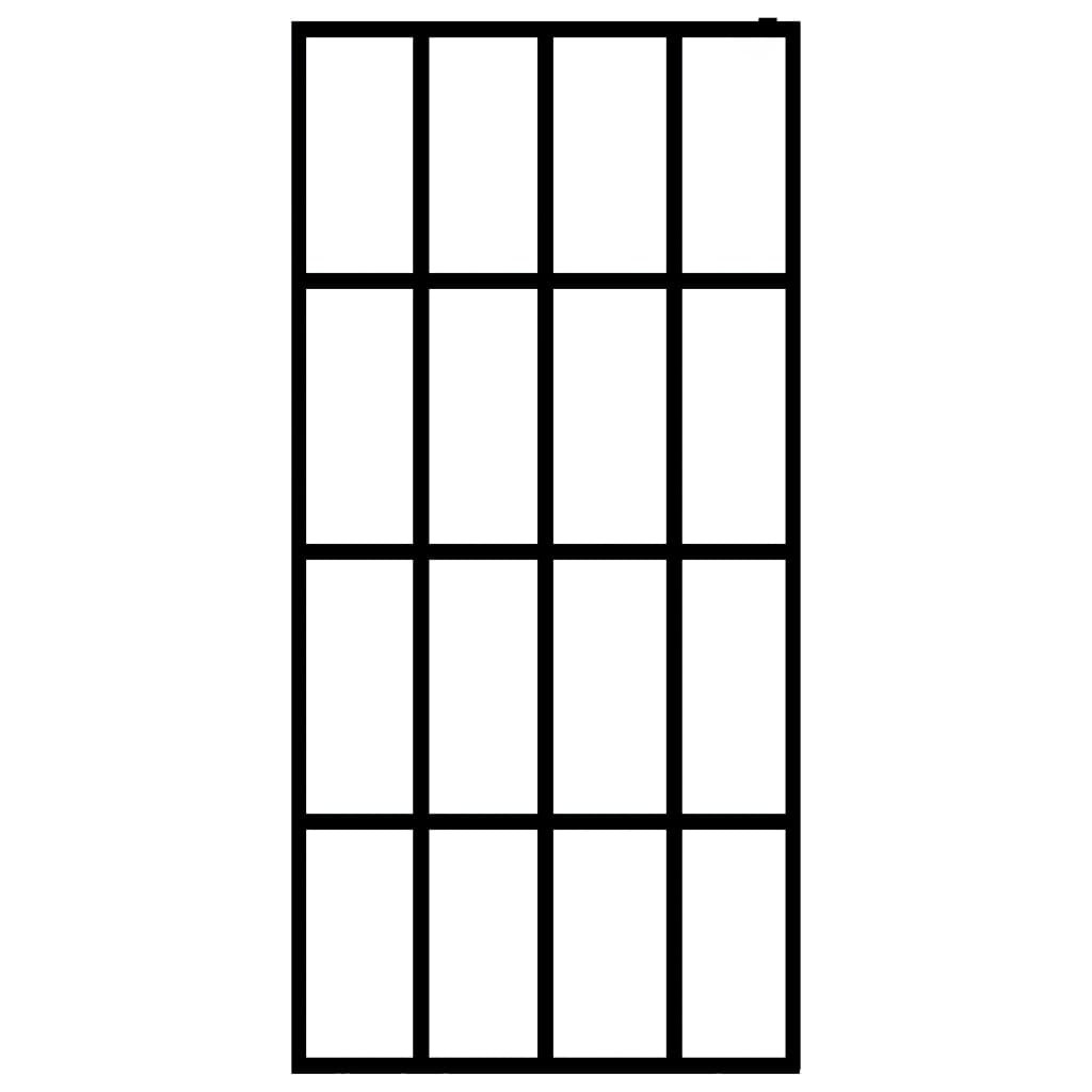 Inloopdouchewand 100x195 cm mat gehard glas is nu te koop bij PeponiXL, paradijselijk wonen!