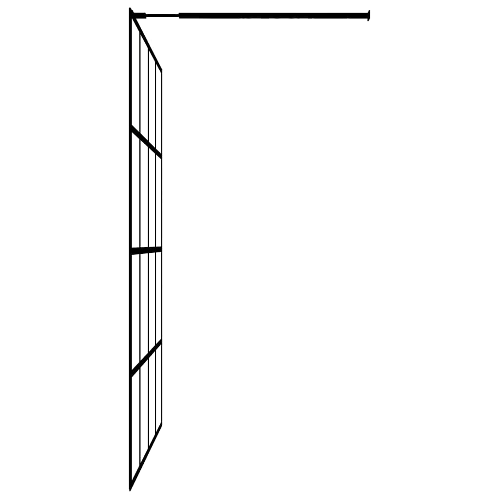 Inloopdouchewand 100x195 cm mat gehard glas is nu te koop bij PeponiXL, paradijselijk wonen!