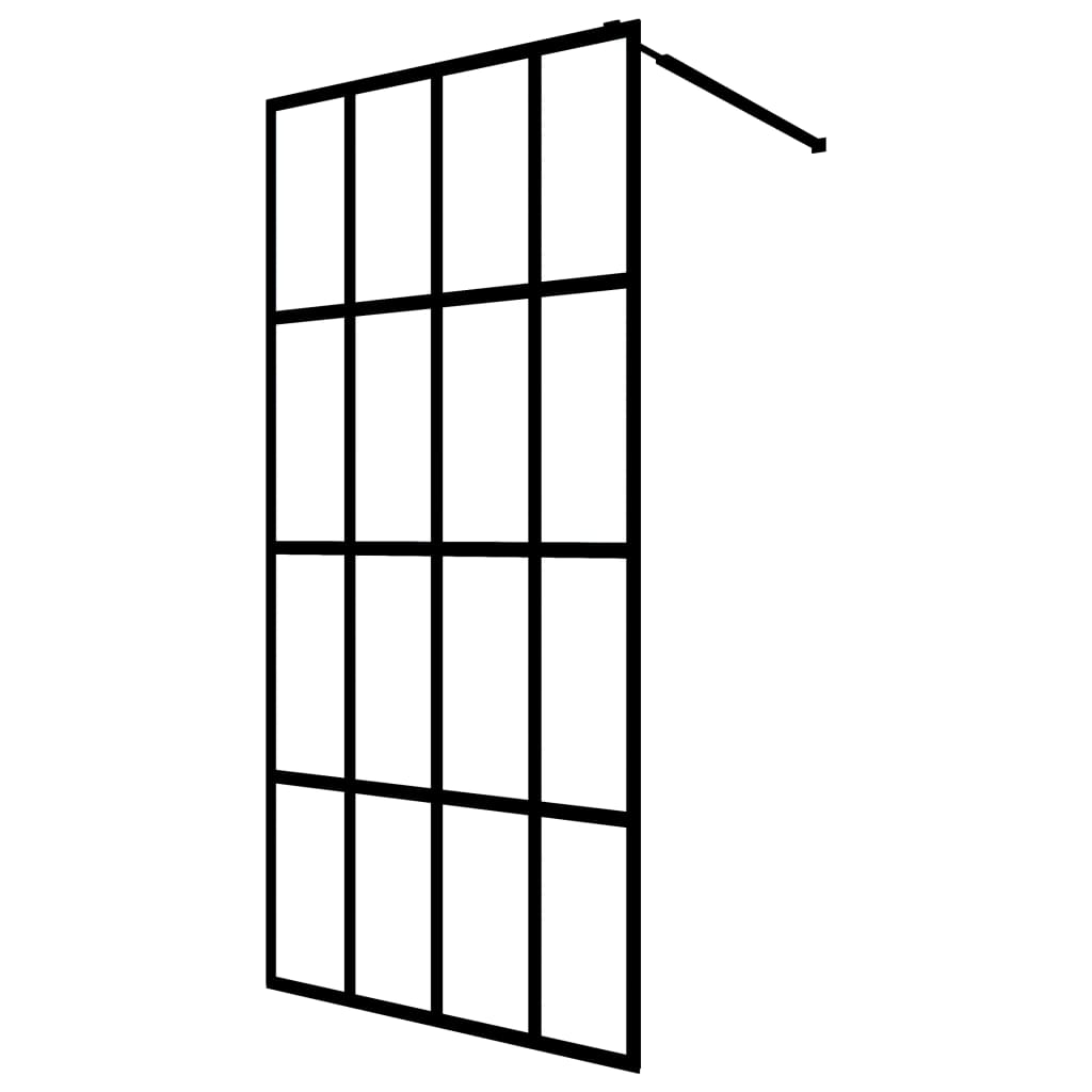 Inloopdouchewand 140x195 cm mat gehard glas is nu te koop bij PeponiXL, paradijselijk wonen!