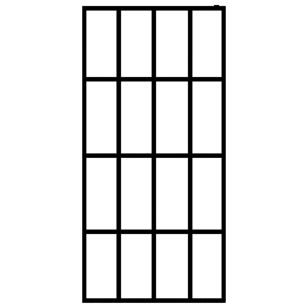 Inloopdouchewand 140x195 cm mat gehard glas is nu te koop bij PeponiXL, paradijselijk wonen!