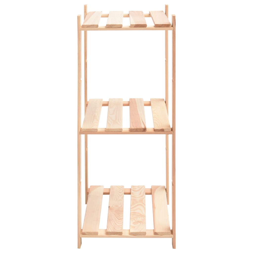 Opbergrek 3-laags 60x38x90 cm massief grenenhout 150 kg is nu te koop bij PeponiXL, paradijselijk wonen!
