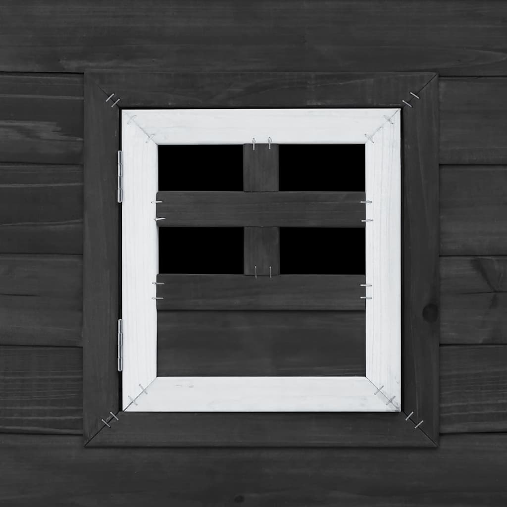 Kippenhok met nachthok hout grijs is nu te koop bij PeponiXL, paradijselijk wonen!