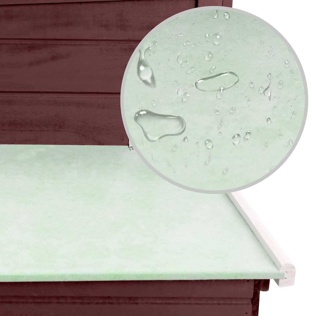 Kippenhok met nachthok hout bruin is nu te koop bij PeponiXL, paradijselijk wonen!