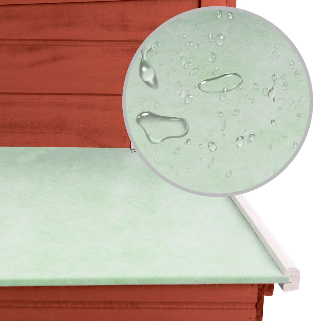 Kippenhok met nachthok hout rood is nu te koop bij PeponiXL, paradijselijk wonen!