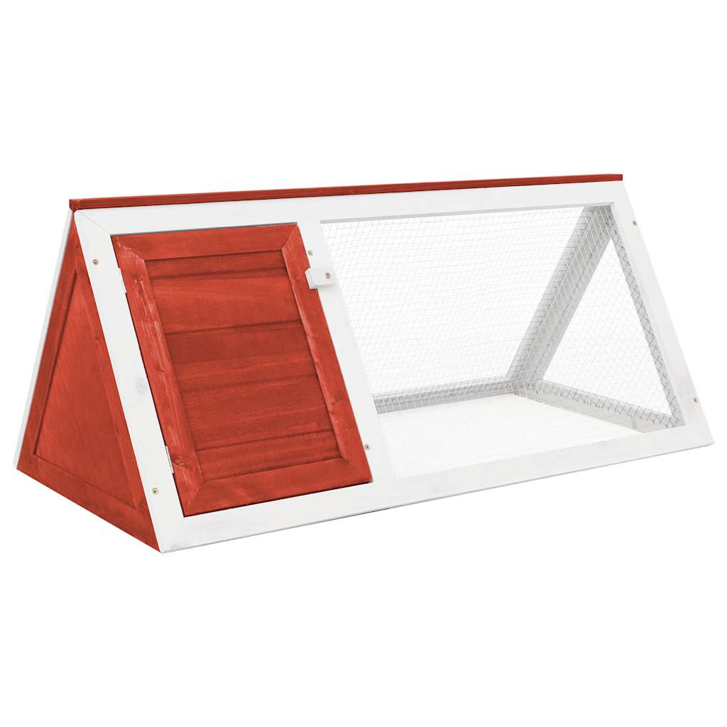 Konijnenhok hout rood is nu te koop bij PeponiXL, paradijselijk wonen!