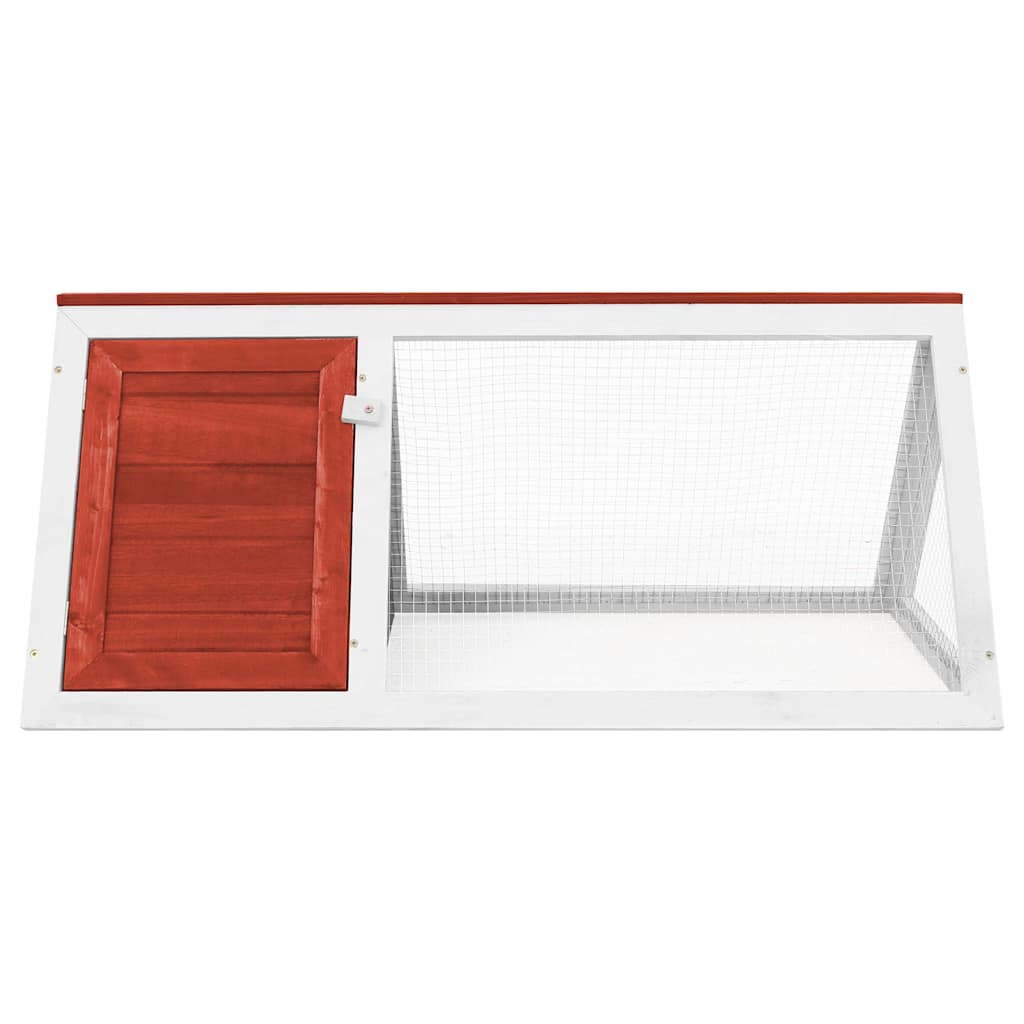 Konijnenhok hout rood is nu te koop bij PeponiXL, paradijselijk wonen!