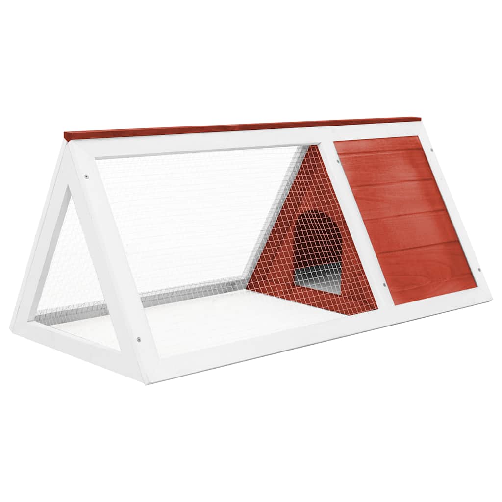 Konijnenhok hout rood is nu te koop bij PeponiXL, paradijselijk wonen!