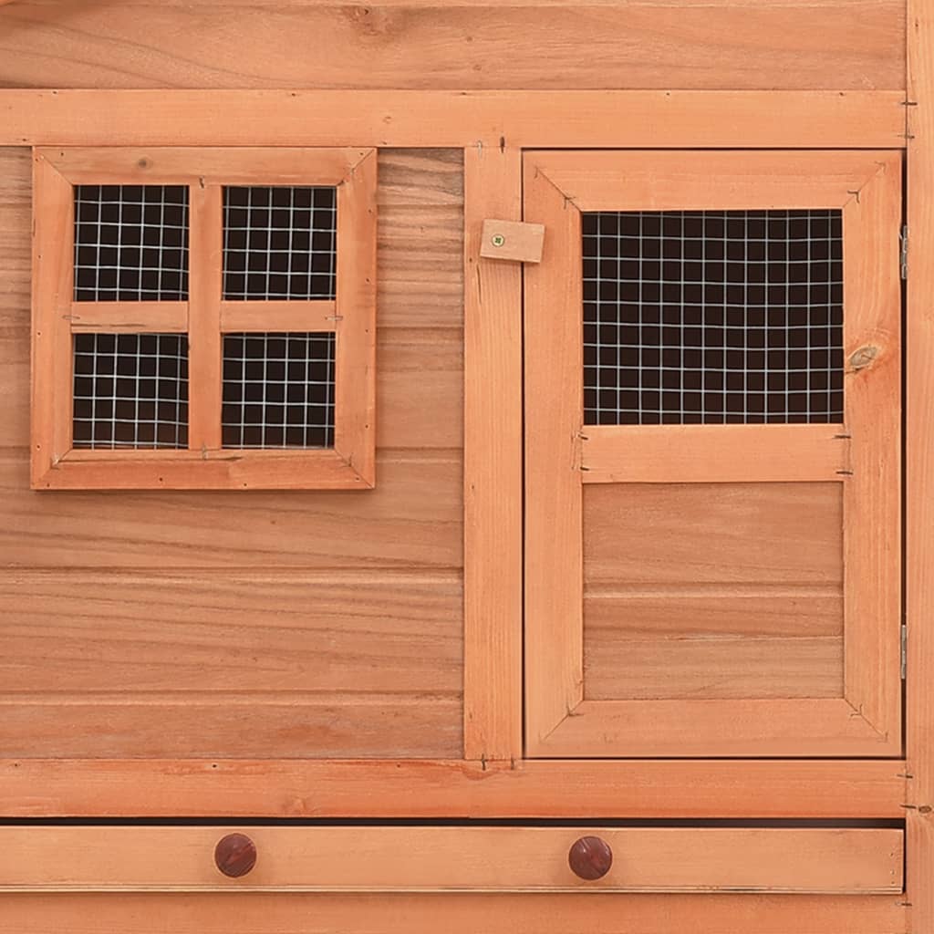 Kippenhok met nestkast massief vurenhout is nu te koop bij PeponiXL, paradijselijk wonen!