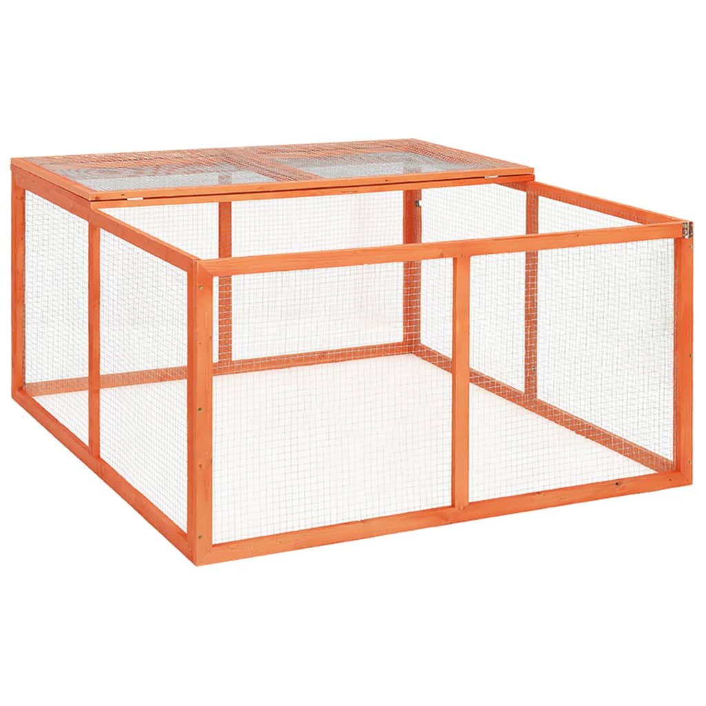 Konijnenhok 124x120x60 cm massief vurenhout is nu te koop bij PeponiXL, paradijselijk wonen!
