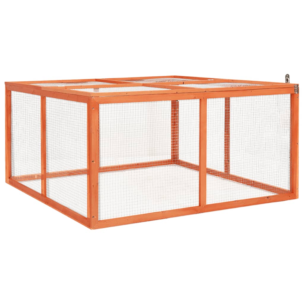 Konijnenhok 124x120x60 cm massief vurenhout is nu te koop bij PeponiXL, paradijselijk wonen!